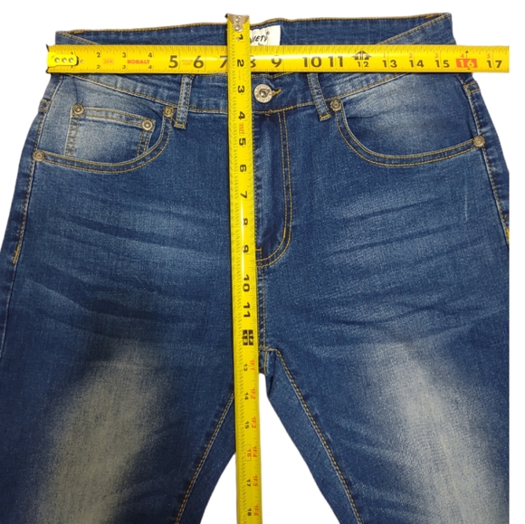 M.SOCIETY SLIM FIT JEAN INDIGO Size 32 x 30 Pressed Stretched Skinny - Picture 4 of 13